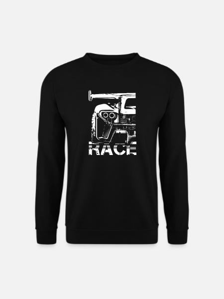 Race Auto Rennsport Symbol Racing used look Logo - Unisex Pullover - Schwarz