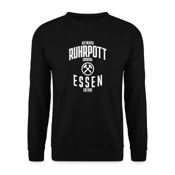 Authentique édition originale de la Ruhrpott à Essen - Sweat-shirt Unisexe - noir - Devant - Alina (178cm) & Michal (187cm)
