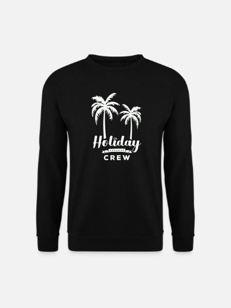 Holiday Crew Palm Design - Unisex Sweatshirt - black