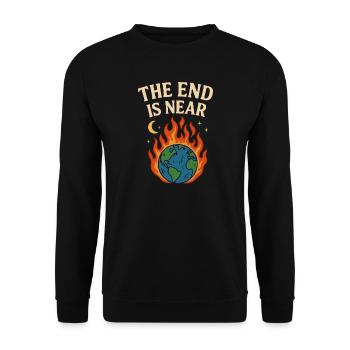 Das Ende naht - Unisex Pullover - Schwarz - Vorne - Alina (178cm) & Michal (187cm)