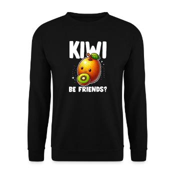 Kiwi Komplize - Unisex Pullover - Schwarz - Vorne - Alina (178cm) & Michal (187cm)