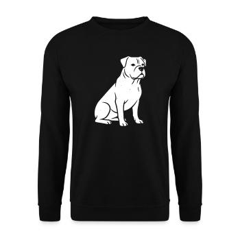 chien chiens vectorielle art design - Sweat-shirt Unisexe - noir - Devant - Alina (178cm) & Michal (187cm)