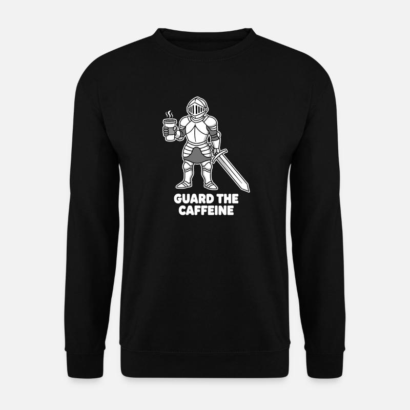 Chevalier combattant du café - Sweat-shirt Unisexe - noir