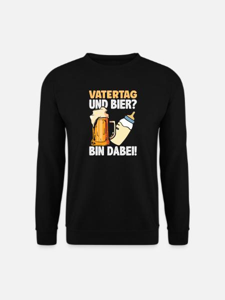 Funny Father's Day Gift Dad Beer - Unisex Sweatshirt - black