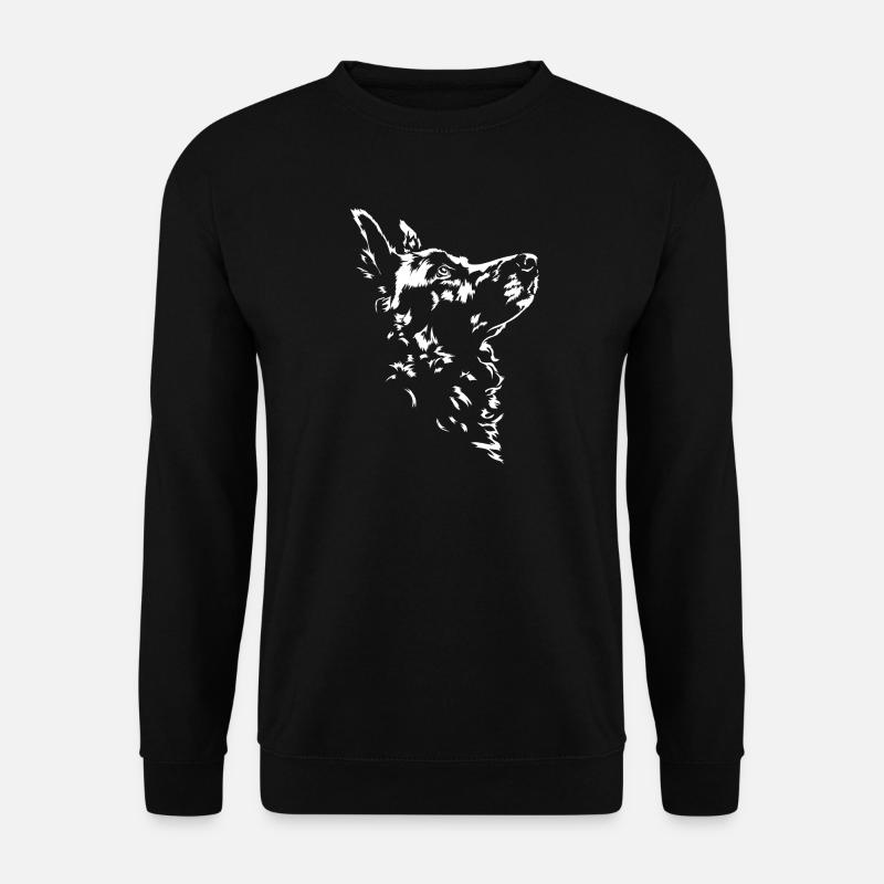 Mudi Silhouette Dog Dog Wilsigns - Unisex Sweatshirt - black
