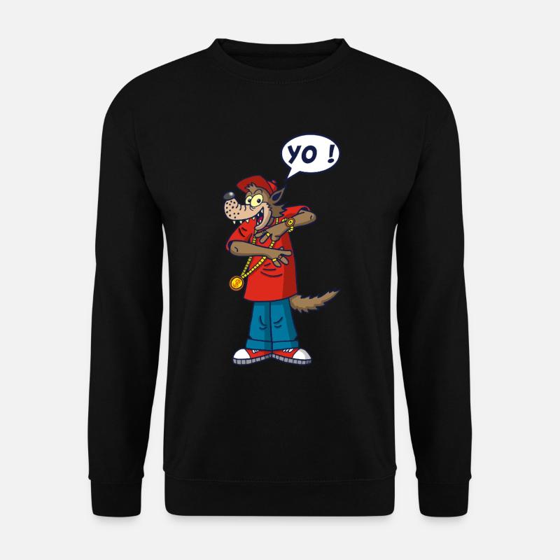 Wolf rapper - Unisex Sweatshirt - black