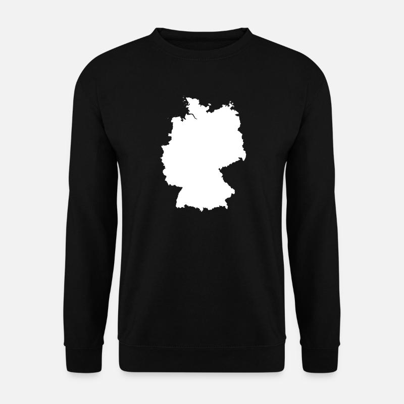 Deutschland Karten Silhouette - Unisex Pullover - Schwarz