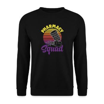 Pharmacist Pharmaceutical Technical - Unisex Sweatshirt - black - Front - Alina (178cm) & Michal (187cm)