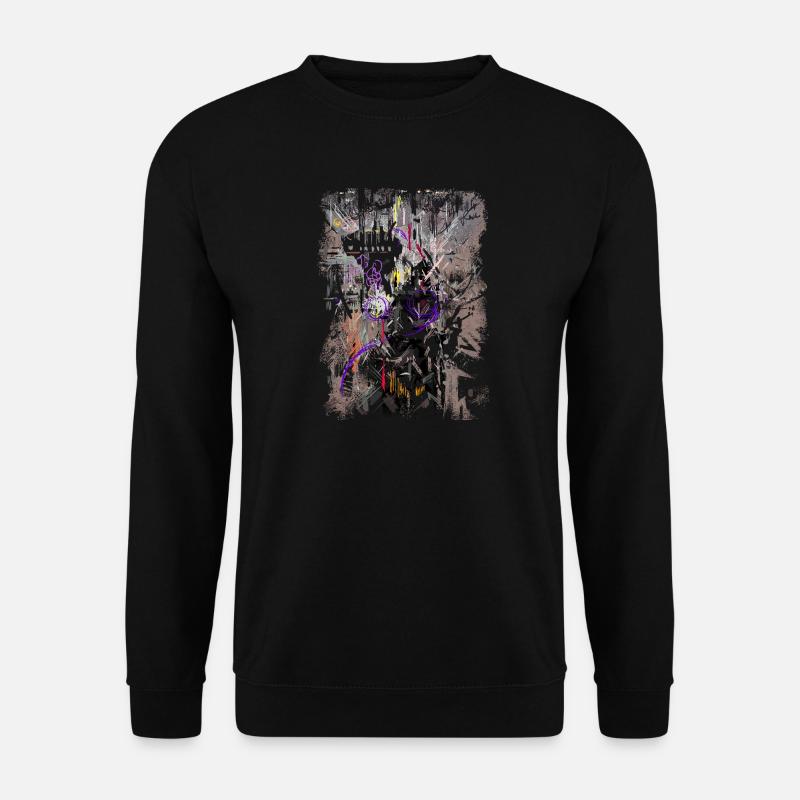 Abstrakt Textur - Unisex Pullover - Schwarz