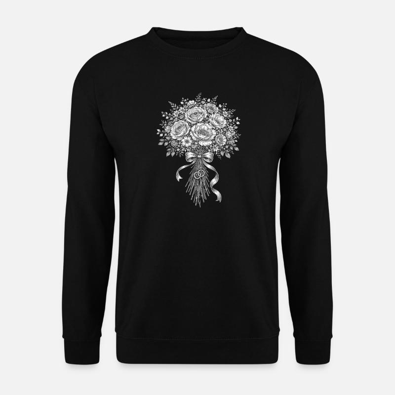 Bouquet de mariée - Sweat-shirt Unisexe - noir