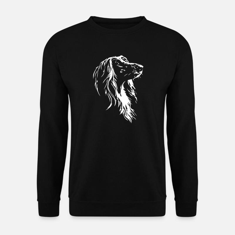 Afghanske greyhound silhuethunde Wilsigns - Unisex sweater - sort