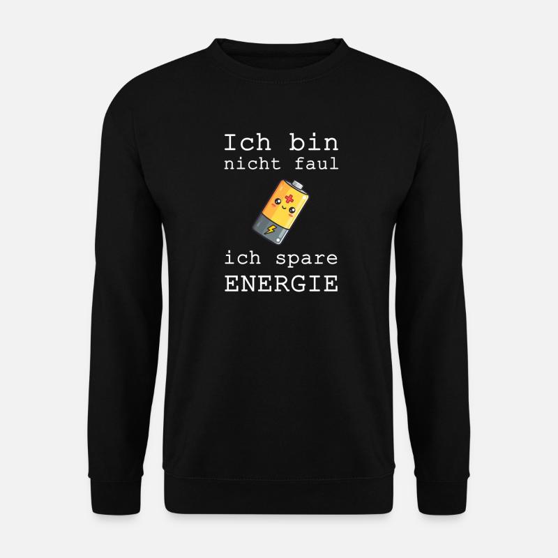 Energie sparen - Unisex Pullover - Schwarz