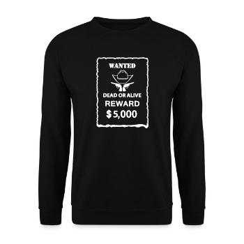 Wanted - Unisex Sweatshirt - black - Front - Alina (178cm) & Michal (187cm)