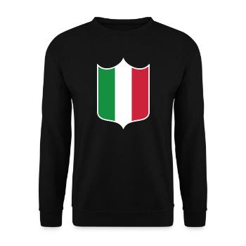 Italy - Unisex Sweatshirt - black - Front - Alina (178cm) & Michal (187cm)