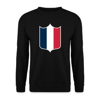 France - Unisex Sweatshirt - black - Front - Alina (178cm) & Michal (187cm)