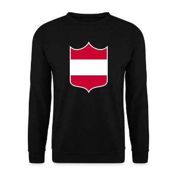 Austria - Unisex Sweatshirt - black - Front - Alina (178cm) & Michal (187cm)