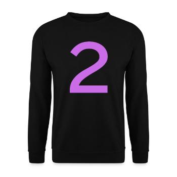 2 - Unisex Sweatshirt - black - Front - Alina (178cm) & Michal (187cm)