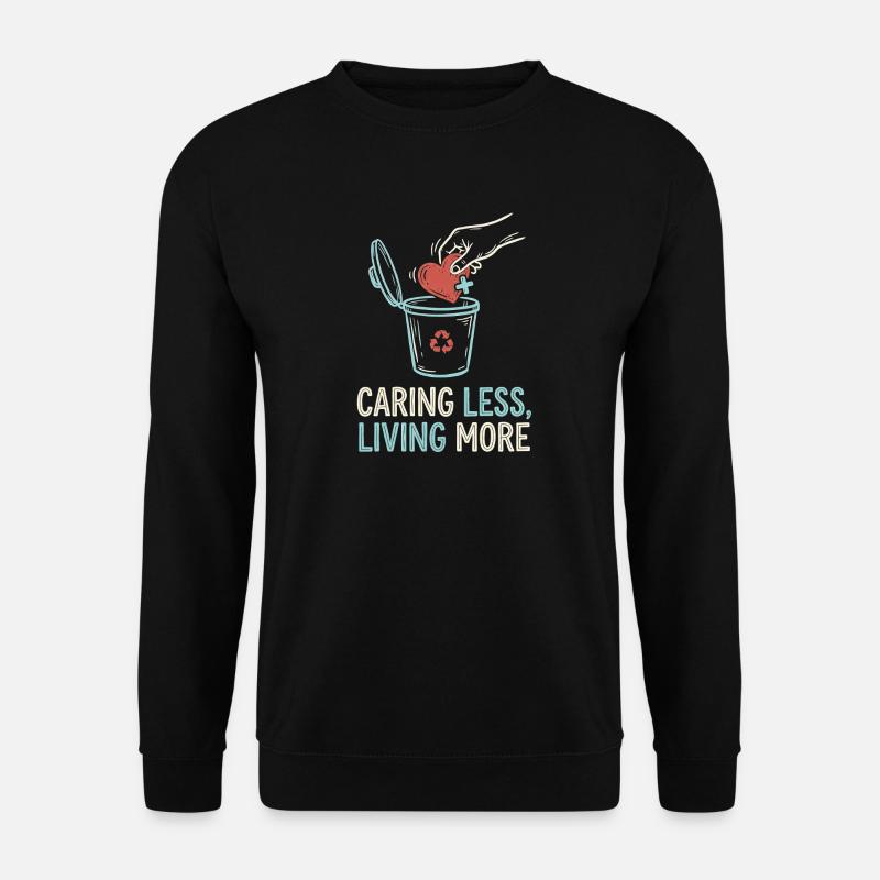 Living More - Unisex Pullover - Schwarz