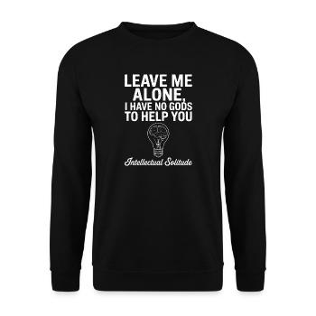Ampoule de la solitude intellectuelle - Sweat-shirt Unisexe - noir - Devant - Alina (178cm) & Michal (187cm)