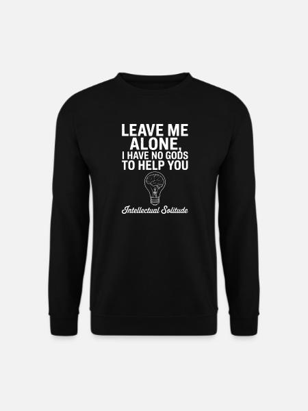Intellectual Solitude Lightbulb - Unisex Sweatshirt - black
