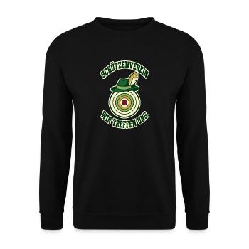 Schützenverein Wir treffen uns - Unisex Pullover - Schwarz - Vorne - Alina (178cm) & Michal (187cm)