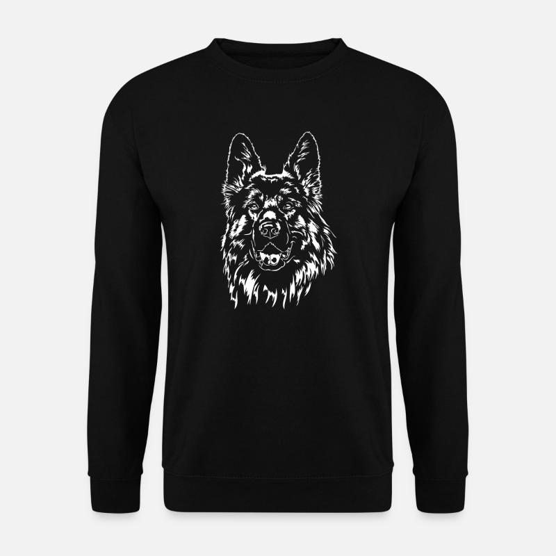 GERMAN SHEPHERD longhair Wilsigns - Unisex Sweatshirt - black