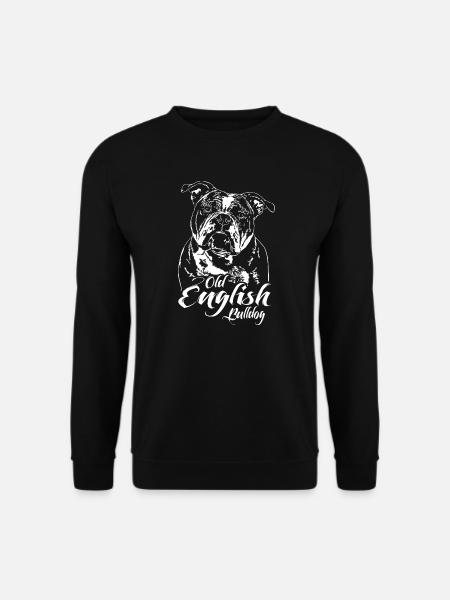 OLD ENGLISH BULLDOG Wilsigns OEB Hundeportrait - Unisex Pullover - Schwarz
