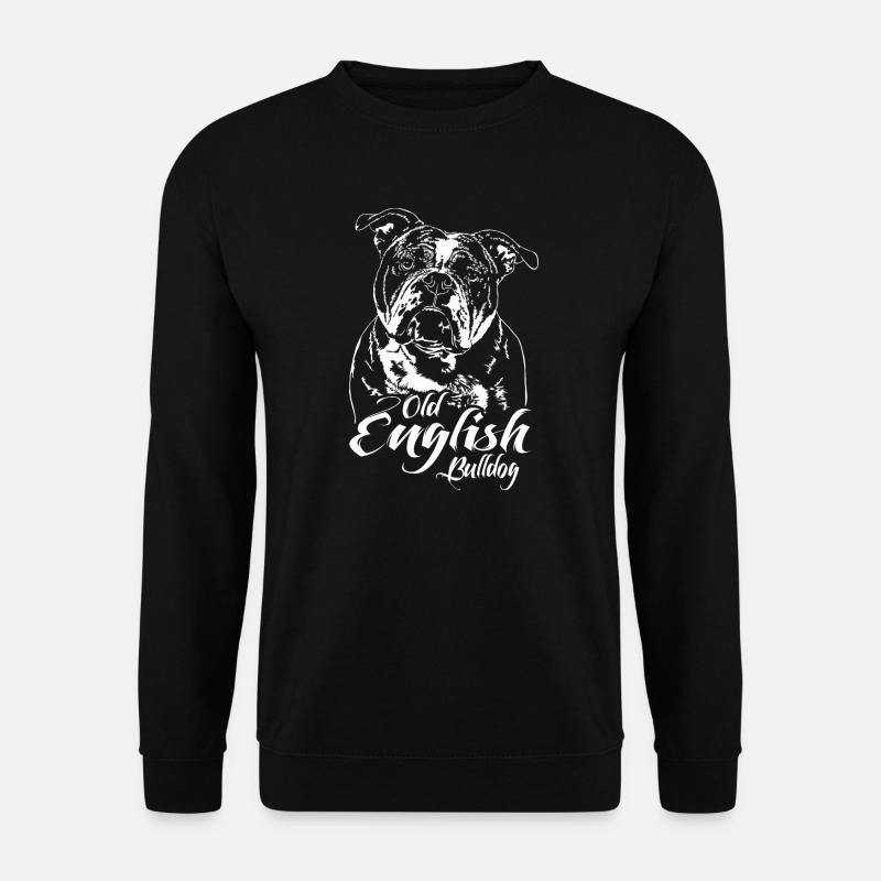 OLD ENGLISH BULLDOG Wilsigns OEB Hundeportrait - Unisex Pullover - Schwarz