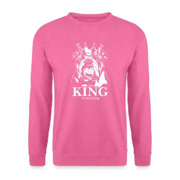 DEUTSCH BULLDOG Roi de tout Chiens Wilsigns - Sweat-shirt Unisexe - rose - Devant