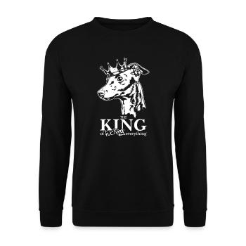 Carillon éolien italien Roi de tout chiens - Sweat-shirt Unisexe - noir - Devant - Alina (178cm) & Michal (187cm)