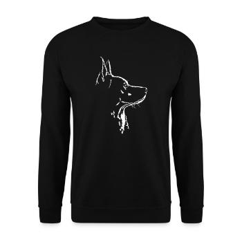 Australian Cattle Dog Hund Hunde Wilsigns - Unisex Pullover - Schwarz - Vorne - Alina (178cm) & Michal (187cm)