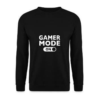 MODE GAMER ACTIVÉ ! Cadeau - Sweat-shirt Unisexe - noir - Devant - Alina (178cm) & Michal (187cm)