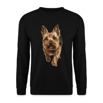 Cairn Terrier - Unisex Pullover - Schwarz - Vorne - Alina (178cm) & Michal (187cm)