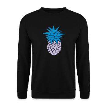 ANANAS STYLIZED - Unisex Sweatshirt - black - Front - Alina (178cm) & Michal (187cm)