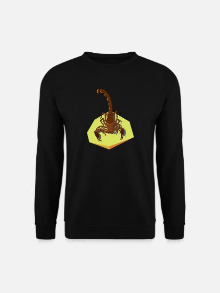 Insekt und Sternzeichen Skorpion mit Stachel - Unisex Pullover - Schwarz