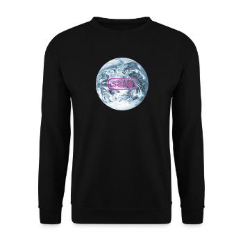 Save our only planet earth - Unisex Sweatshirt - black - Front - Alina (178cm) & Michal (187cm)