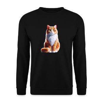 Conception de chaton mignon - Sweat-shirt Unisexe - noir - Devant - Alina (178cm) & Michal (187cm)
