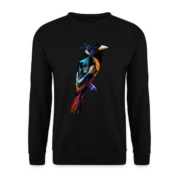Elster - Unisex Pullover - Schwarz - Vorne - Alina (178cm) & Michal (187cm)