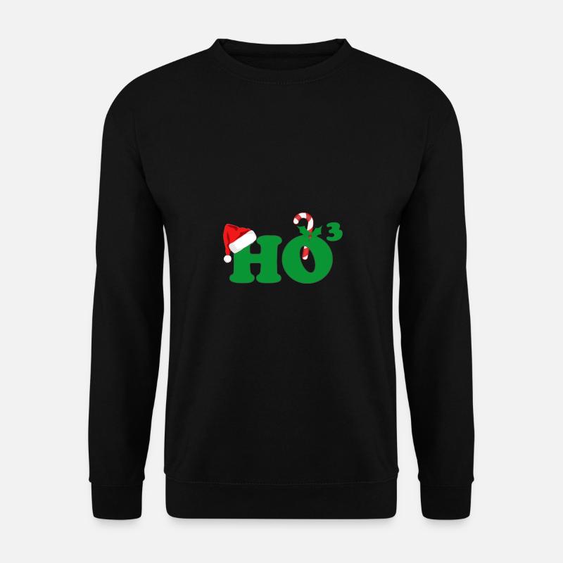 HOHOHO Weihnachten HO Hoch 3 christmascontest - Unisex Pullover - Schwarz