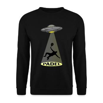Padel Padel Tennis Padel-Universum Paddle - Unisex Sweatshirt - black - Front - Alina (178cm) & Michal (187cm)