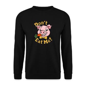 Don't Eat Me - Unisex Sweatshirt - black - Front - Alina (178cm) & Michal (187cm)