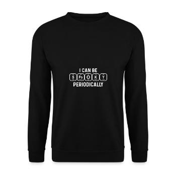 Spooky - Periodic table of elements - Unisex Sweatshirt - black - Front - Alina (178cm) & Michal (187cm)