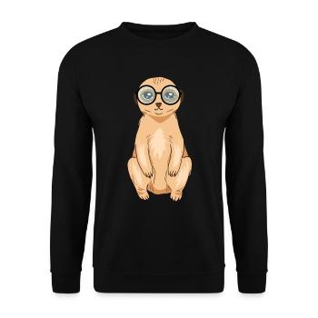 Suricate - Sweat-shirt Unisexe - noir - Devant - Alina (178cm) & Michal (187cm)