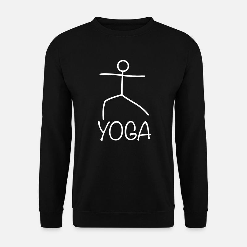 Yoga Exercise - Unisex Sweatshirt - black