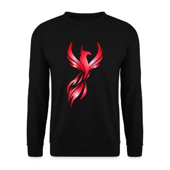 Phoenix Gift Fantasy Idée Cadeau Feu - Sweat-shirt Unisexe - noir - Devant - Alina (178cm) & Michal (187cm)