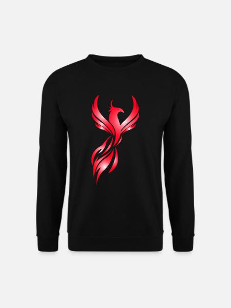 Phönix Geschenk Fantasy Geschenkidee Feuer - Unisex Pullover - Schwarz