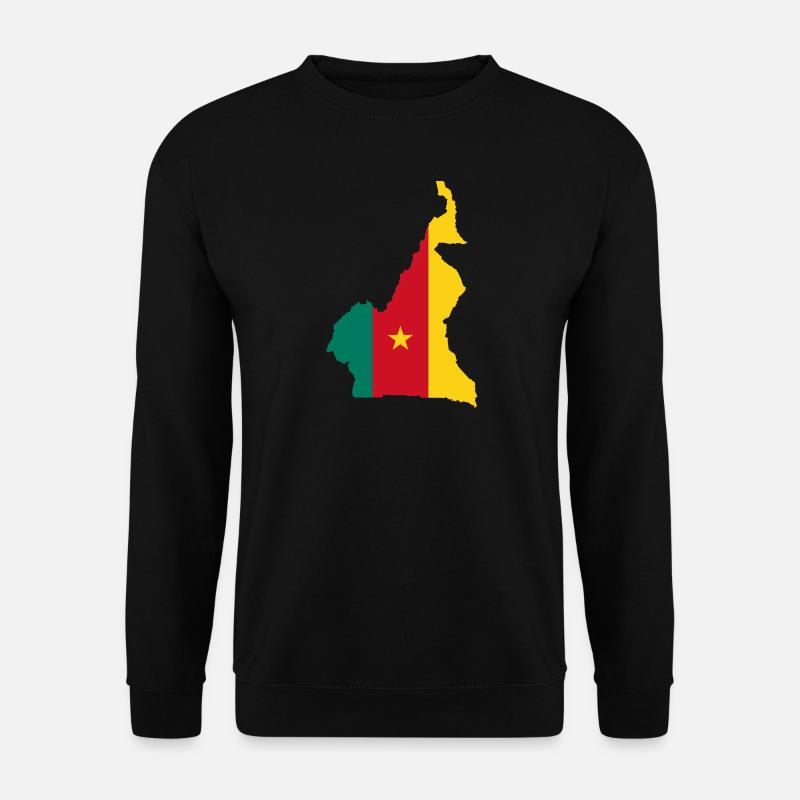Cameroon map flag flag - Unisex Sweatshirt - black