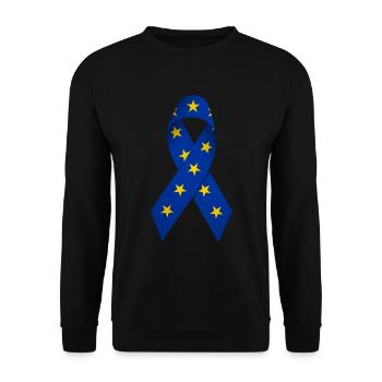 Boucle pour la paix en Europe - Sweat-shirt Unisexe - noir - Devant - Alina (178cm) & Michal (187cm)