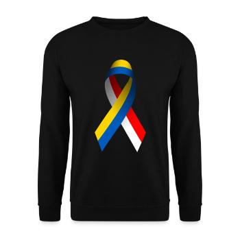 Poland for peace in Ukraine - Unisex Sweatshirt - black - Front - Alina (178cm) & Michal (187cm)