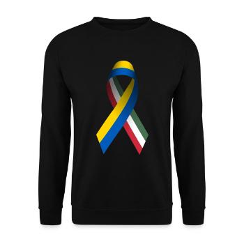 Hungary for peace in Ukraine - Unisex Sweatshirt - black - Front - Alina (178cm) & Michal (187cm)